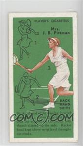 1936 Player's Cigarettes Tennis - Tobacco [Base] #23 - Elsie Goldsack Pittman (Backhand Drive)