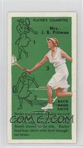 1936 Player's Cigarettes Tennis - Tobacco [Base] #23 - Elsie Goldsack Pittman (Backhand Drive)