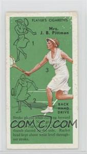 1936 Player's Cigarettes Tennis - Tobacco [Base] #23 - Elsie Goldsack Pittman (Backhand Drive)