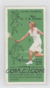 1936 Player's Cigarettes Tennis - Tobacco [Base] #23 - Elsie Goldsack Pittman (Backhand Drive)