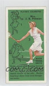 1936 Player's Cigarettes Tennis - Tobacco [Base] #23 - Elsie Goldsack Pittman (Backhand Drive)