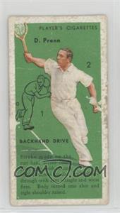 1936 Player's Cigarettes Tennis - Tobacco [Base] #24 - D. Prenn (Backhand Drive) [COMC RCR Poor]