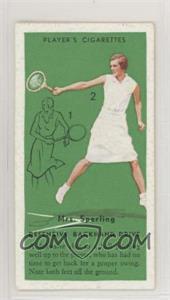 1936 Player's Cigarettes Tennis - Tobacco [Base] #27 - Hilde Sperling (Defensive Backhand Drive)