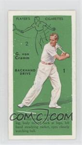 1936 Player's Cigarettes Tennis - Tobacco [Base] #28 - Gottfried Von Cramm (Backhand Drive)