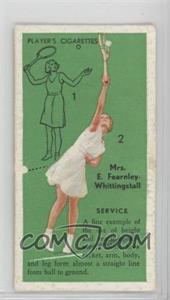 1936 Player's Cigarettes Tennis - Tobacco [Base] #3 - E.F. Whittingstall (Service) [Good to VG‑EX]