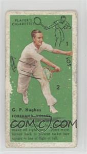 1936 Player's Cigarettes Tennis - Tobacco [Base] #31 - G.P. Hughes (Forehand Volley) [Poor to Fair]