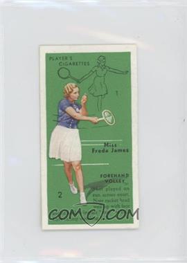1936 Player's Cigarettes Tennis - Tobacco [Base] #32 - Miss Freda James (Forehand Volley)