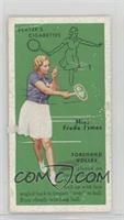 Miss Freda James (Forehand Volley) [Poor to Fair]