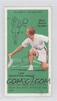 Miss Helen Jacobs (Low Backhand Volley)