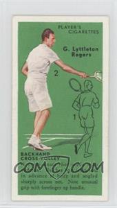 1936 Player's Cigarettes Tennis - Tobacco [Base] #39 - G. Lyttleton Rogers (Backhand Cross-Volley)