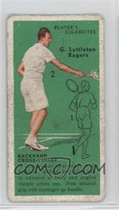 1936 Player's Cigarettes Tennis - Tobacco [Base] #39 - G. Lyttleton Rogers (Backhand Cross-Volley) [COMC RCR Poor]