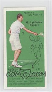 1936 Player's Cigarettes Tennis - Tobacco [Base] #39 - G. Lyttleton Rogers (Backhand Cross-Volley)