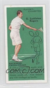 1936 Player's Cigarettes Tennis - Tobacco [Base] #39 - G. Lyttleton Rogers (Backhand Cross-Volley)