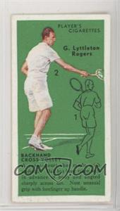 1936 Player's Cigarettes Tennis - Tobacco [Base] #39 - G. Lyttleton Rogers (Backhand Cross-Volley)