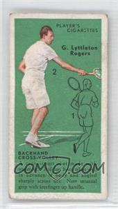 1936 Player's Cigarettes Tennis - Tobacco [Base] #39 - G. Lyttleton Rogers (Backhand Cross-Volley) [Good to VG‑EX]