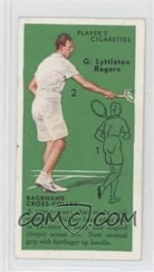 1936 Player's Cigarettes Tennis - Tobacco [Base] #39 - G. Lyttleton Rogers (Backhand Cross-Volley)