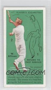 1936 Player's Cigarettes Tennis - Tobacco [Base] #4 - Wilmer L. Allison (Return to Fast Service)