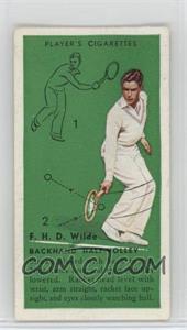 1936 Player's Cigarettes Tennis - Tobacco [Base] #44 - F.H.D. Wilde (Backhand Half-Volley)