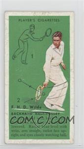 1936 Player's Cigarettes Tennis - Tobacco [Base] #44 - F.H.D. Wilde (Backhand Half-Volley)
