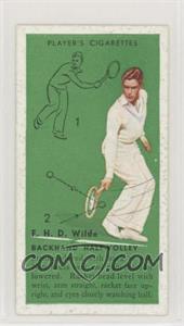 1936 Player's Cigarettes Tennis - Tobacco [Base] #44 - F.H.D. Wilde (Backhand Half-Volley)