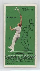 1936 Player's Cigarettes Tennis - Tobacco [Base] #46 - R. Menzel (Overhead Smash)