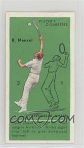 1936 Player's Cigarettes Tennis - Tobacco [Base] #46 - R. Menzel (Overhead Smash)