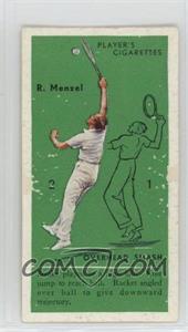 1936 Player's Cigarettes Tennis - Tobacco [Base] #46 - R. Menzel (Overhead Smash) [Good to VG‑EX]