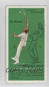 1936 Player's Cigarettes Tennis - Tobacco [Base] #46 - R. Menzel (Overhead Smash)