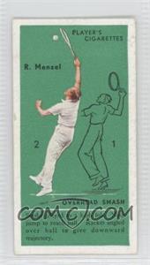 1936 Player's Cigarettes Tennis - Tobacco [Base] #46 - R. Menzel (Overhead Smash)