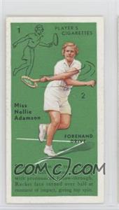 1936 Player's Cigarettes Tennis - Tobacco [Base] #5 - Miss Nellie Adamson (Forehand Drive)