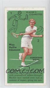 1936 Player's Cigarettes Tennis - Tobacco [Base] #5 - Miss Nellie Adamson (Forehand Drive)