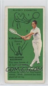 1936 Player's Cigarettes Tennis - Tobacco [Base] #50 - Vivian McGrath (Two-Handed Backhand)