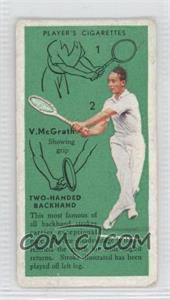 1936 Player's Cigarettes Tennis - Tobacco [Base] #50 - Vivian McGrath (Two-Handed Backhand) [Good to VG‑EX]