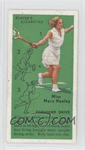 1936 Player's Cigarettes Tennis - Tobacco [Base] #6 - Miss Mary Heeley (Forehand Drive)