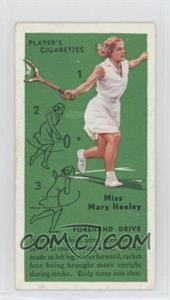 1936 Player's Cigarettes Tennis - Tobacco [Base] #6 - Miss Mary Heeley (Forehand Drive)