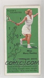 1936 Player's Cigarettes Tennis - Tobacco [Base] #6 - Miss Mary Heeley (Forehand Drive)