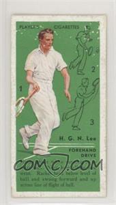 1936 Player's Cigarettes Tennis - Tobacco [Base] #8 - H.G.N. Lee (Forehand Drive) [Good to VG‑EX]