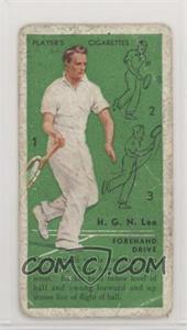 1936 Player's Cigarettes Tennis - Tobacco [Base] #8 - H.G.N. Lee (Forehand Drive) [Poor to Fair]