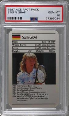 1987 Ace Fact Pack Tennis - [Base] #_STGR - Steffi Graf [PSA 10 GEM MT]