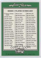 Checklist - Series 1 Player Scorecard [EX to NM]