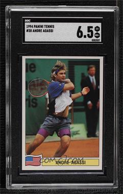 1994 Panini ATP Tour Tennis Stickers - [Base] #38 - Andre Agassi [SGC 6.5 EX/NM+]
