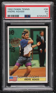 1994 Panini ATP Tour Tennis Stickers - [Base] #38 - Andre Agassi [PSA 5 EX]