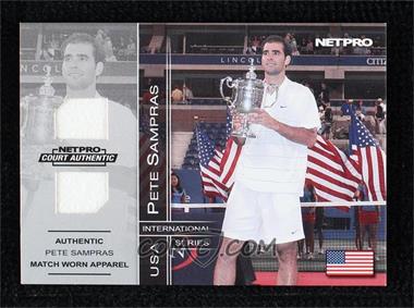 2003 NetPro International Series - Court Authentic - 500 Apparel #5B - Pete Sampras /500