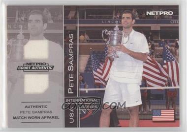 2003 NetPro International Series - Court Authentic - 500 Apparel #5B - Pete Sampras /500