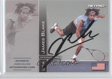 2003 NetPro International Series - Court Authentic - 500 Signatures #7C - James Blake /500