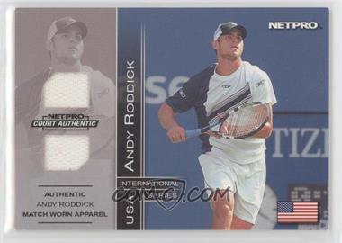 2003 NetPro International Series - Court Authentic - Apparel #1D - Andy Roddick