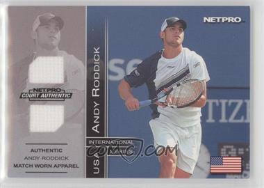 2003 NetPro International Series - Court Authentic - Apparel #1D - Andy Roddick