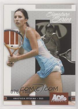 2005 Ace Authentic Signature Series - [Base] - Holofoil #6 - Anastasia Myskina /100