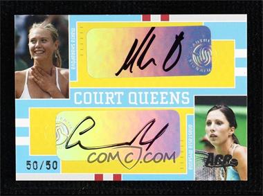 2005 Ace Authentic Signature Series - Court Queens Dual Signatures #CQ-11 - Maria Sharapova, Anastasia Myskina /50