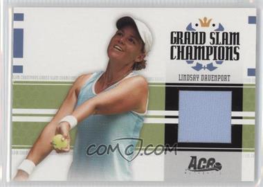 2005 Ace Authentic Signature Series - Grand Slam Champions - Jerseys #GS-8 - Lindsay Davenport /500